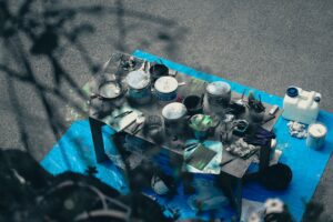 Desaturated paint tools in Japan