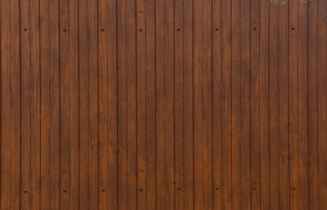 Een lattenwand close-up