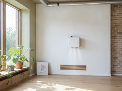 Gezonde ventilatie in energiezuinig huis met mini-WTW-unit