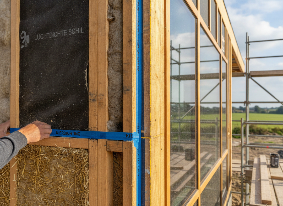 Luchtdichte schil bouwen met kierdichting voor een energiezuinig huis