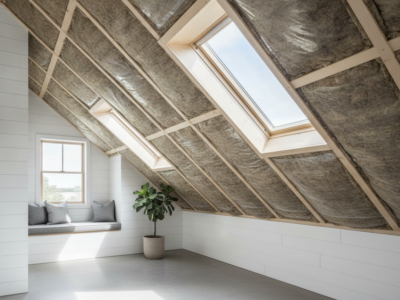 Schuin dak of kathedraalplafond isoleren voor energiebesparing