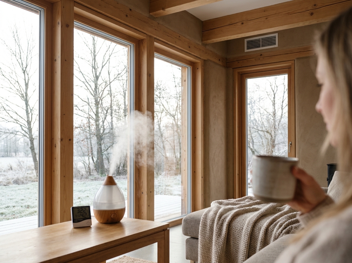 Waarom de lucht binnen ’s winters zo droog wordt in een luchtdicht huis